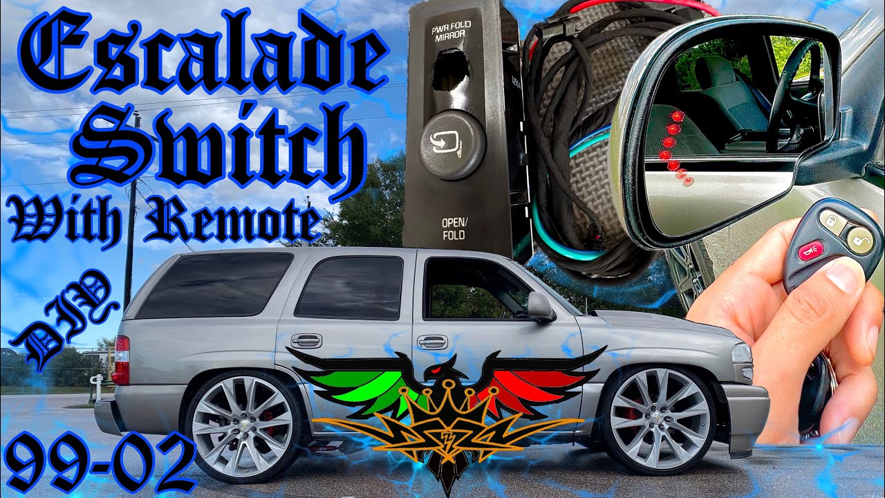 Auto Folding Mirrors!  99-02 Escalade Switch Hack🔥🔥🔥 Tahoe/Yukon/Silverado