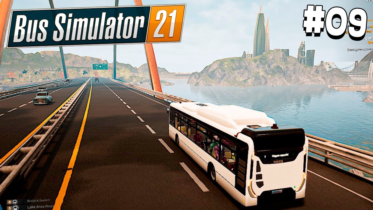 Bus Simulator 21 #9 - Fomos para ILHA DOS TURISTAS! Nova ROTA e Novo Ônibus!