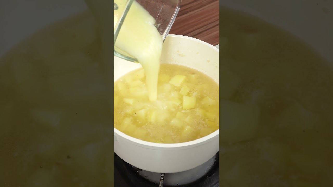 SOPA DE PAPAS. #shorts #receta #almuerzo #cena #sopa #recetasencilla