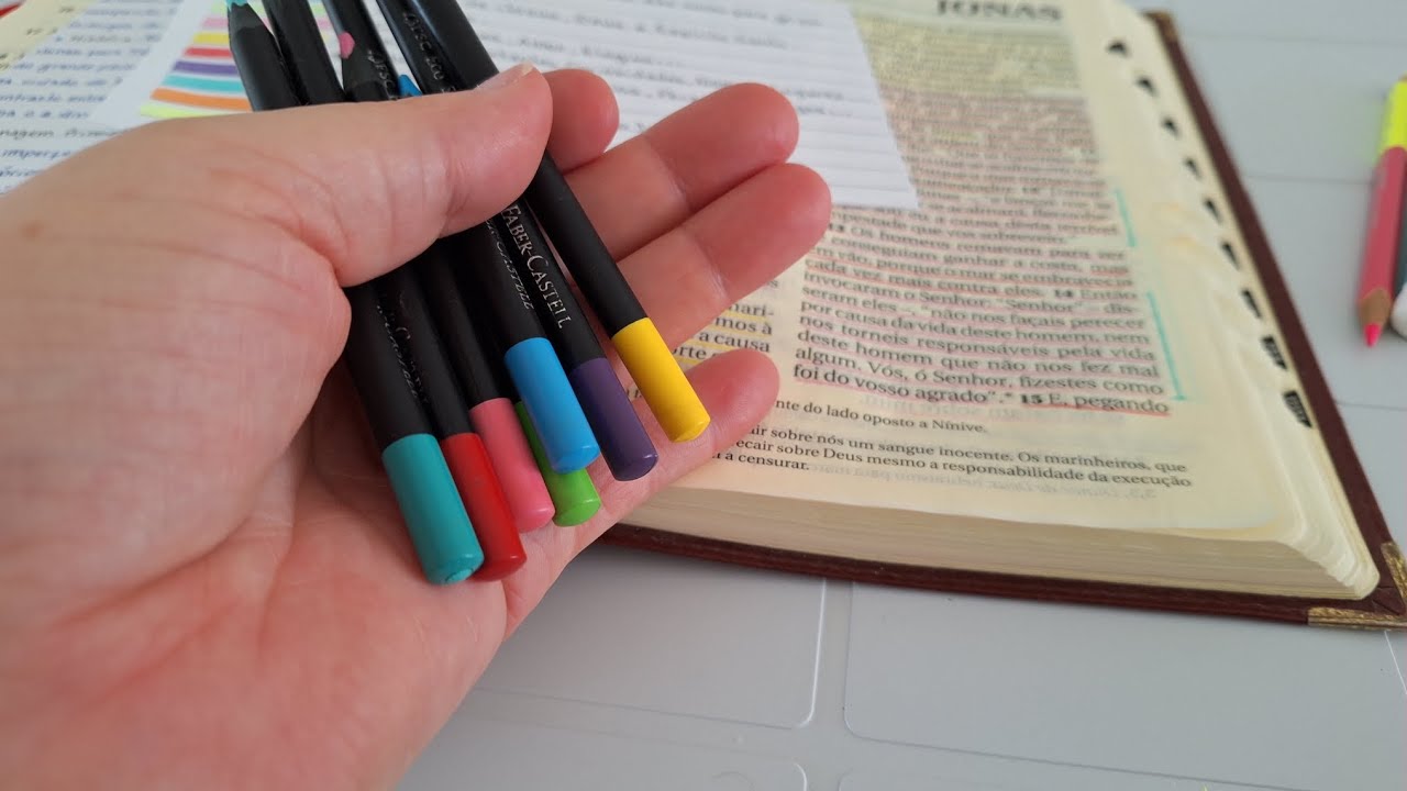 Meu Sistema de Color Code: Transformando a Leitura Bíblica💙💛🩷💚🧡​#ColorCodeBíblico