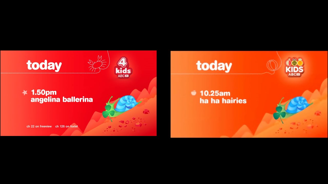 ABC 4 Kids/ABC Kids Lineups Backgrounds Comparison