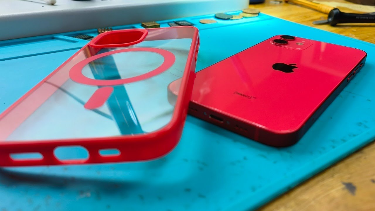 Iphone 12 red - riparazione fotocamera frontale, altoparlante auricolare e scocca - 2ª parte