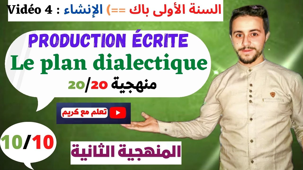 Production écrite : le plan dialectique