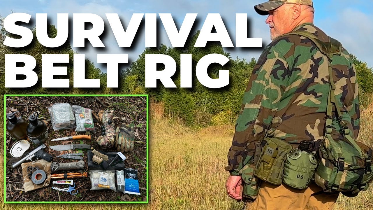 Use A Military Survival Belt Rig To Stay Alive In The Wild! LBE