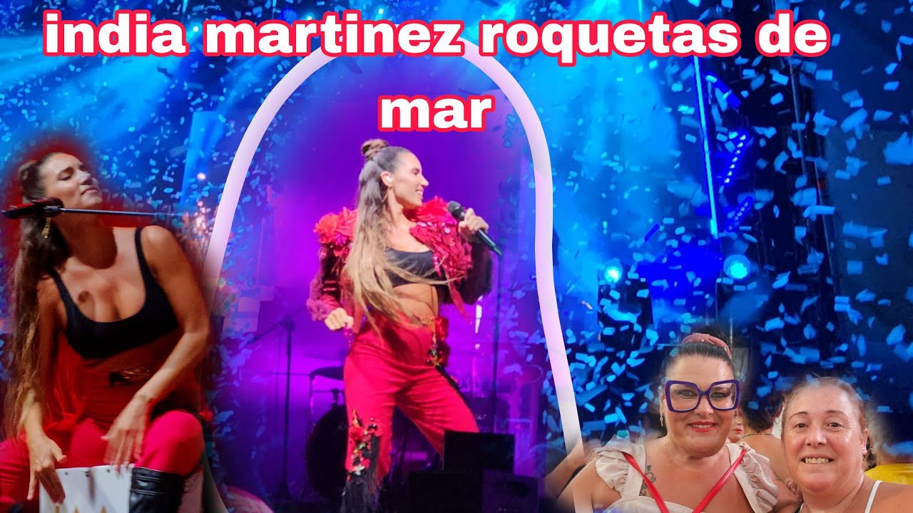 india martinez en concierto roquetas de mar 2023 a pie de calle