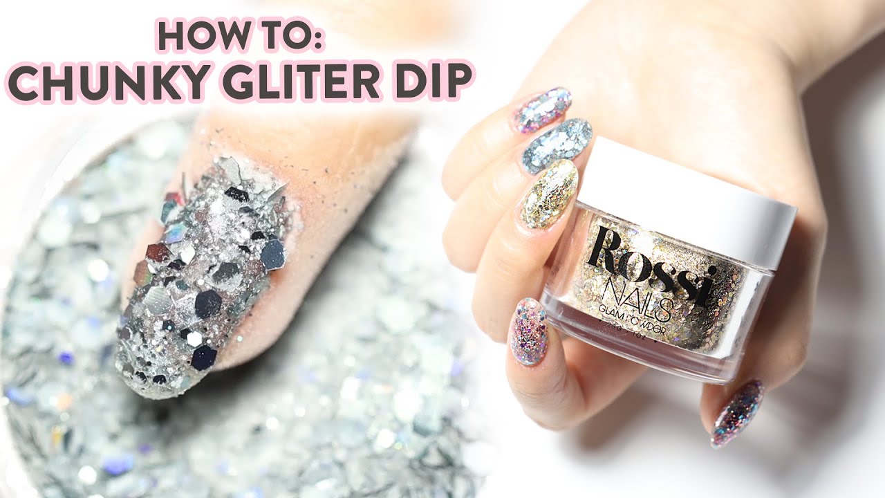 3 Ways to Apply Chunky Glitter Dip Powder 🤩
