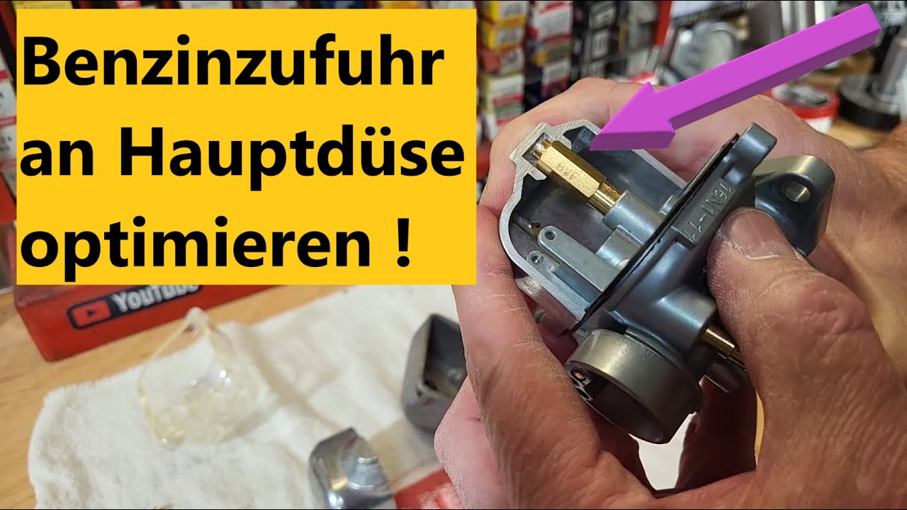 Optimierung Benzinversorgung der D&uuml;se am Simson BVF Vergaser !