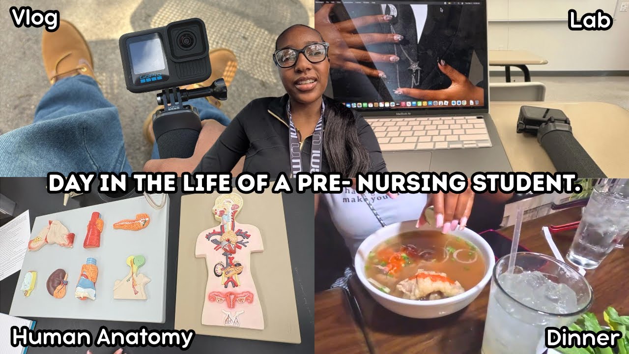 vlog: A Realistic Day In My Life As A Pre-Nursing Student + Food adventures
