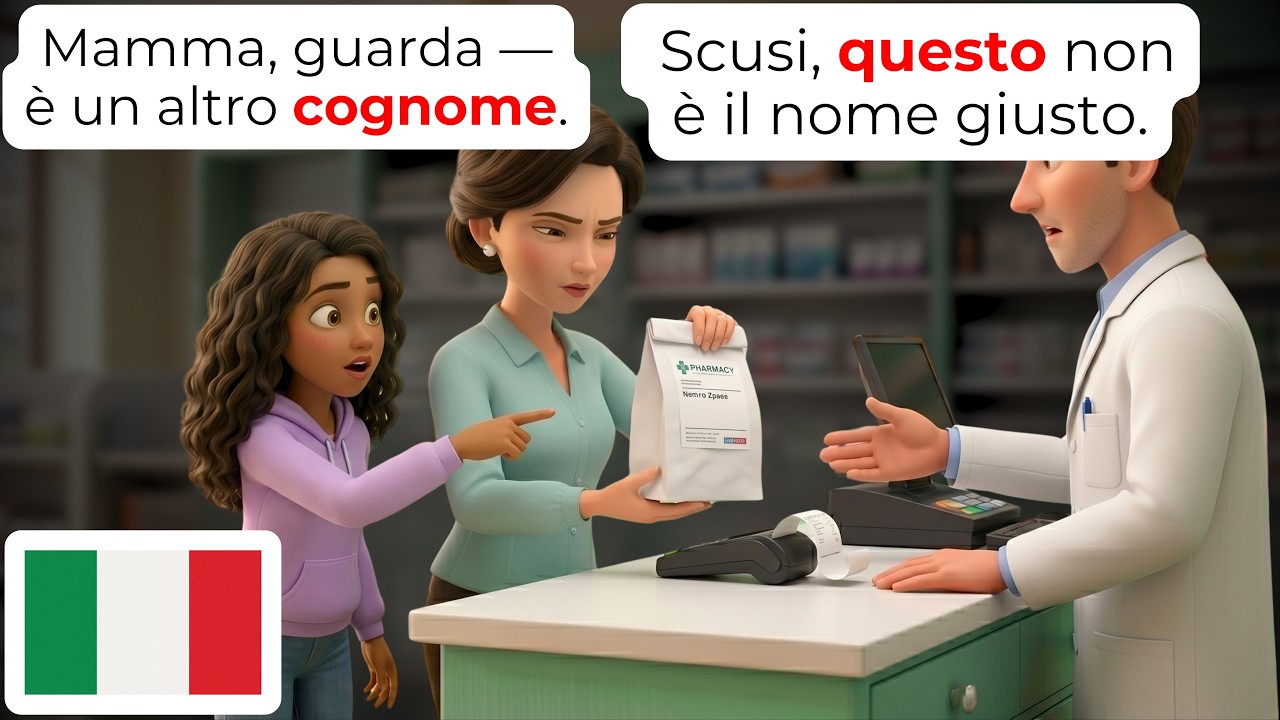 🇮🇹 Italian Pharmacy Conversations Every Beginner Should Learn | A1-A2