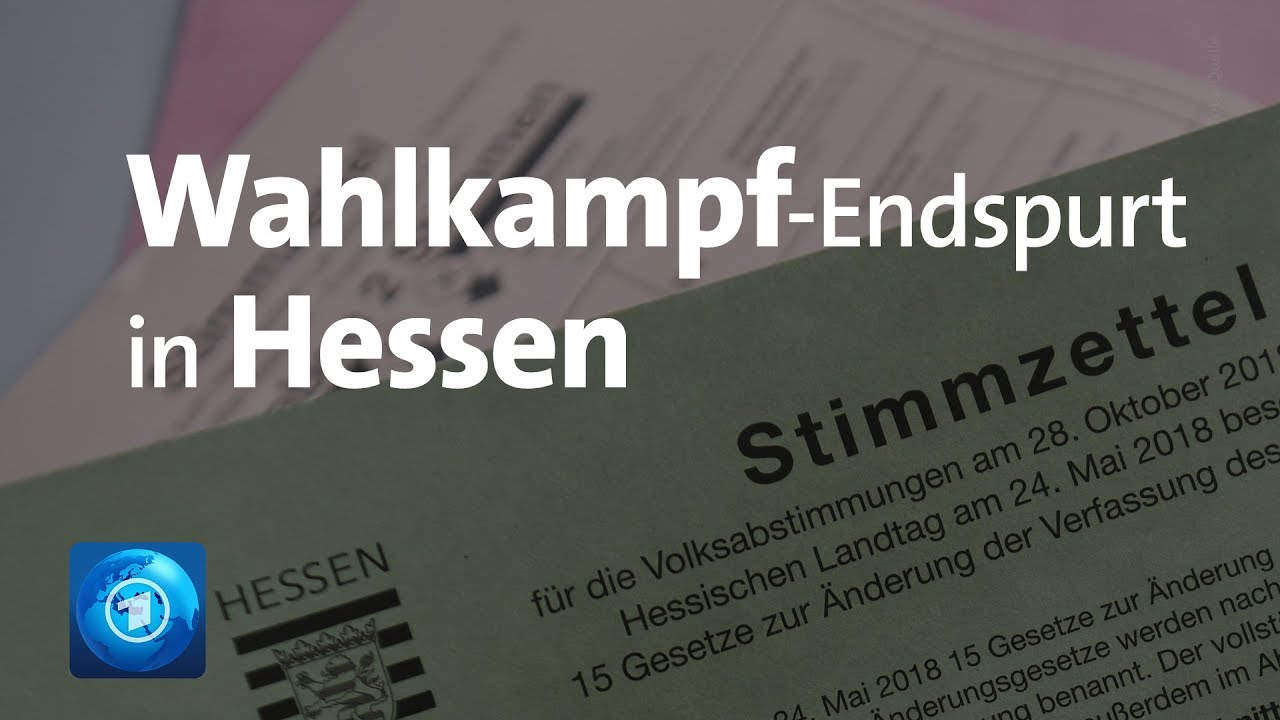 Landtagswahl in Hessen: Endspurt im Wahlkampf
