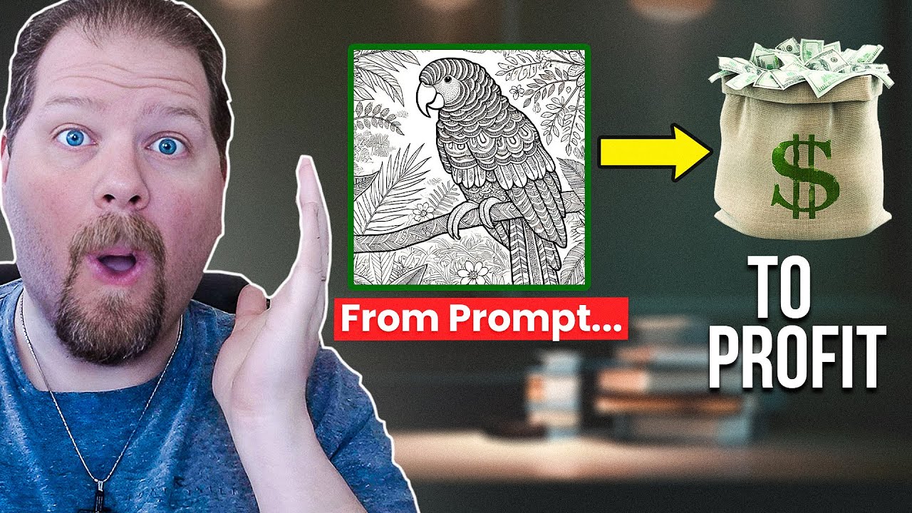 Make Money Using AI For Coloring Books - Nurie Creator Tutorial