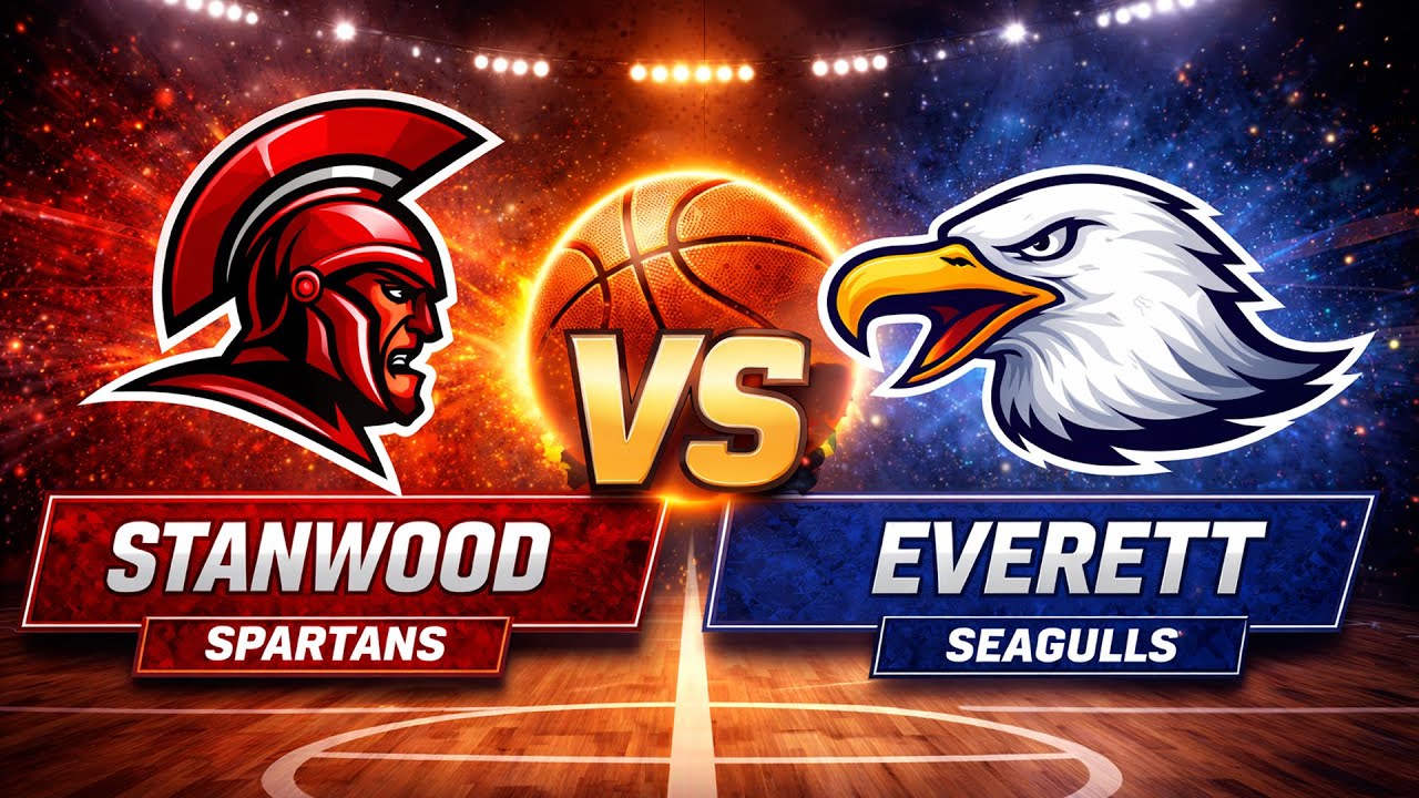 Stanwood Spartans at Everett Seagulls Basketball