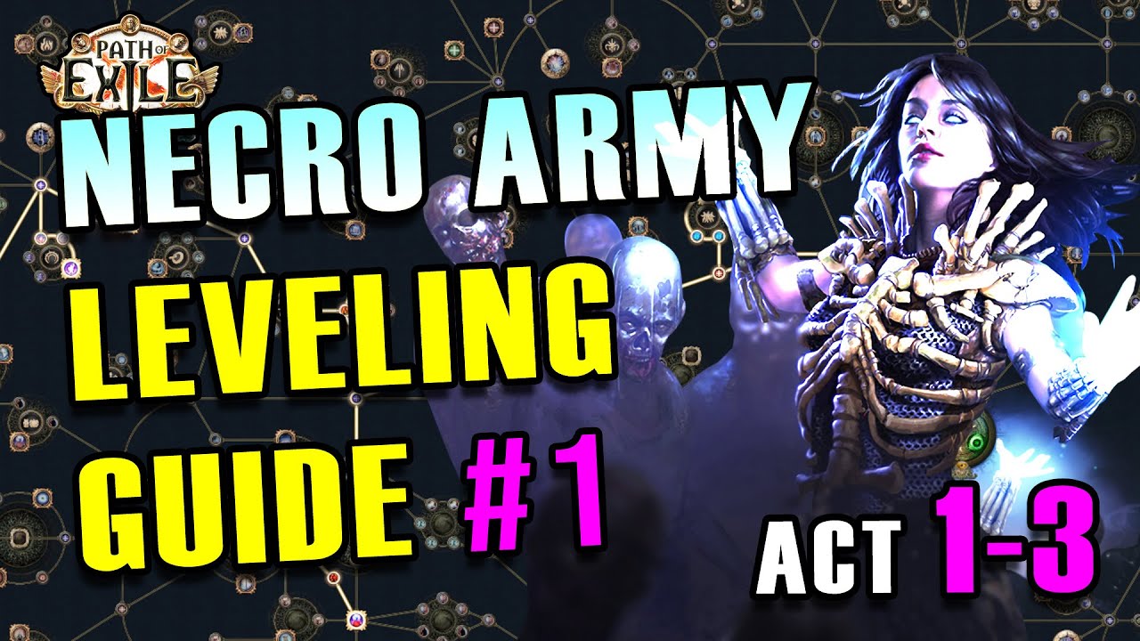 POE 3.18 Builds - Necro Army Leveling Guide - PART 1 | League Starter for Beginners | Sentinel