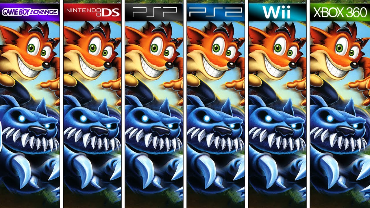 Crash of the Titans | PSP vs PS2 vs Wii vs DS vs Xbox 360 vs GBA | Graphics Comparison