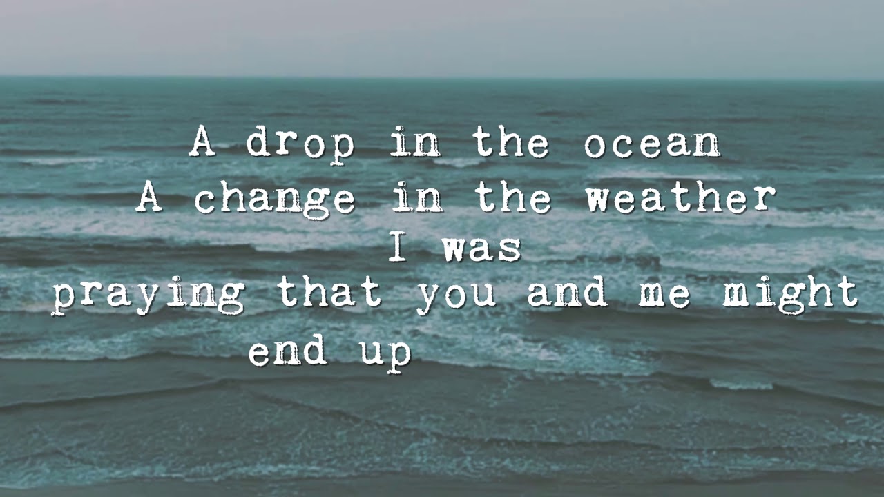 Ron Pope | A Drop In The Ocean (Official Lyric Video)