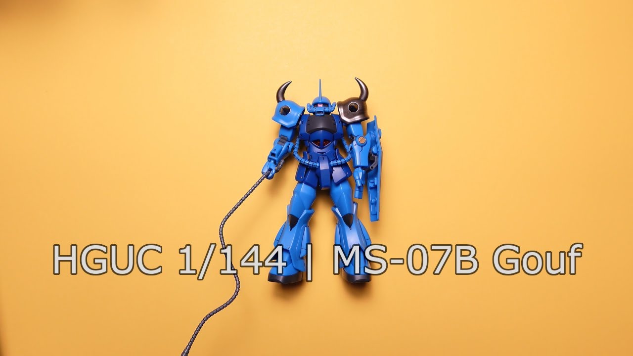 HGUC 1/144 | MS-07B Gouf | Mobile Suit Gundam | Speed Build