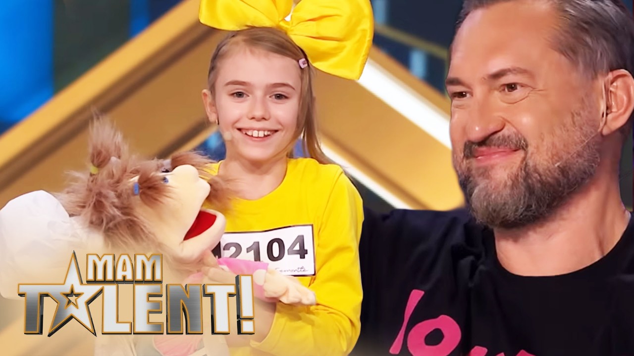 TEGO NIE BYŁO W TV: Brzuchom&oacute;wczyni opowiedziała wierszyk o kaczce dziwaczce! | Mam Talent!