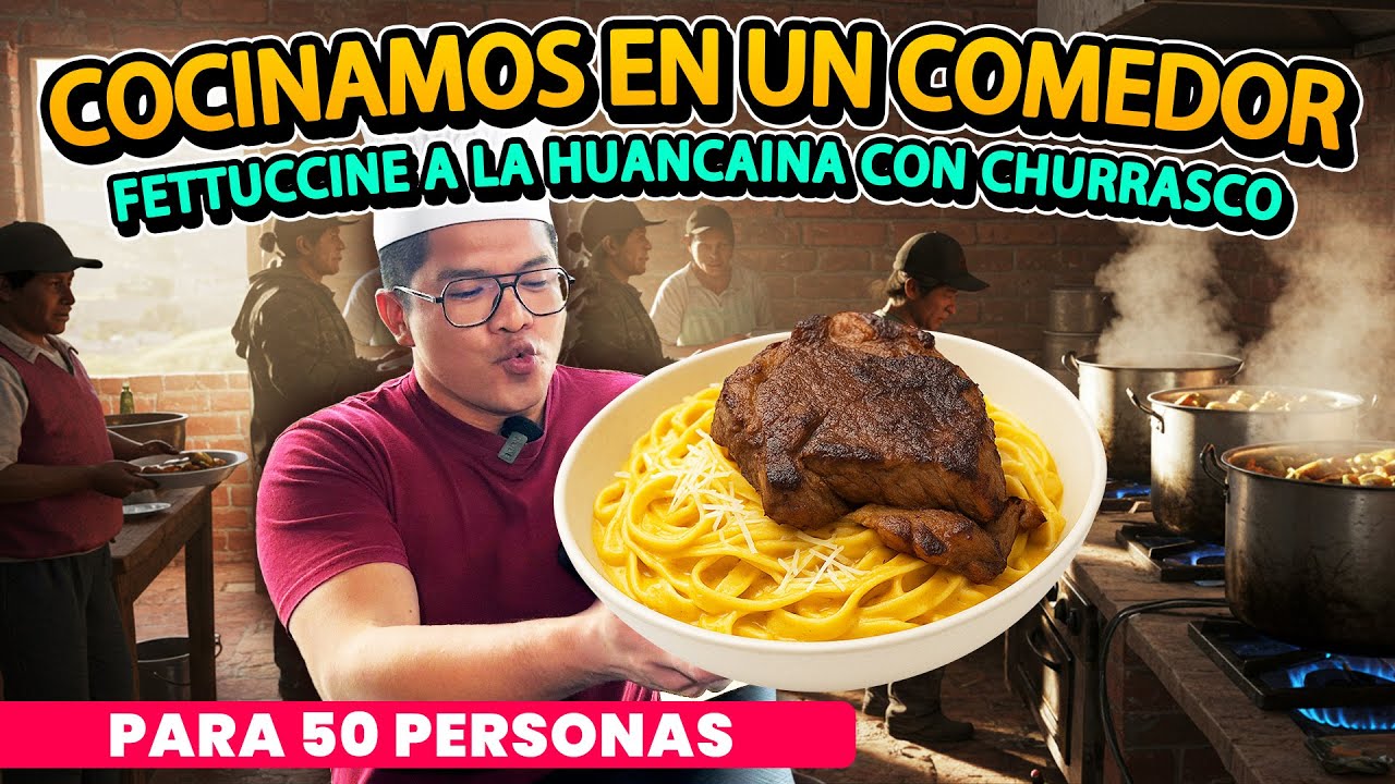 Cocinando para 50 personas en un comedor POPULAR | ¿Qué comen en un comedor Popular? PE