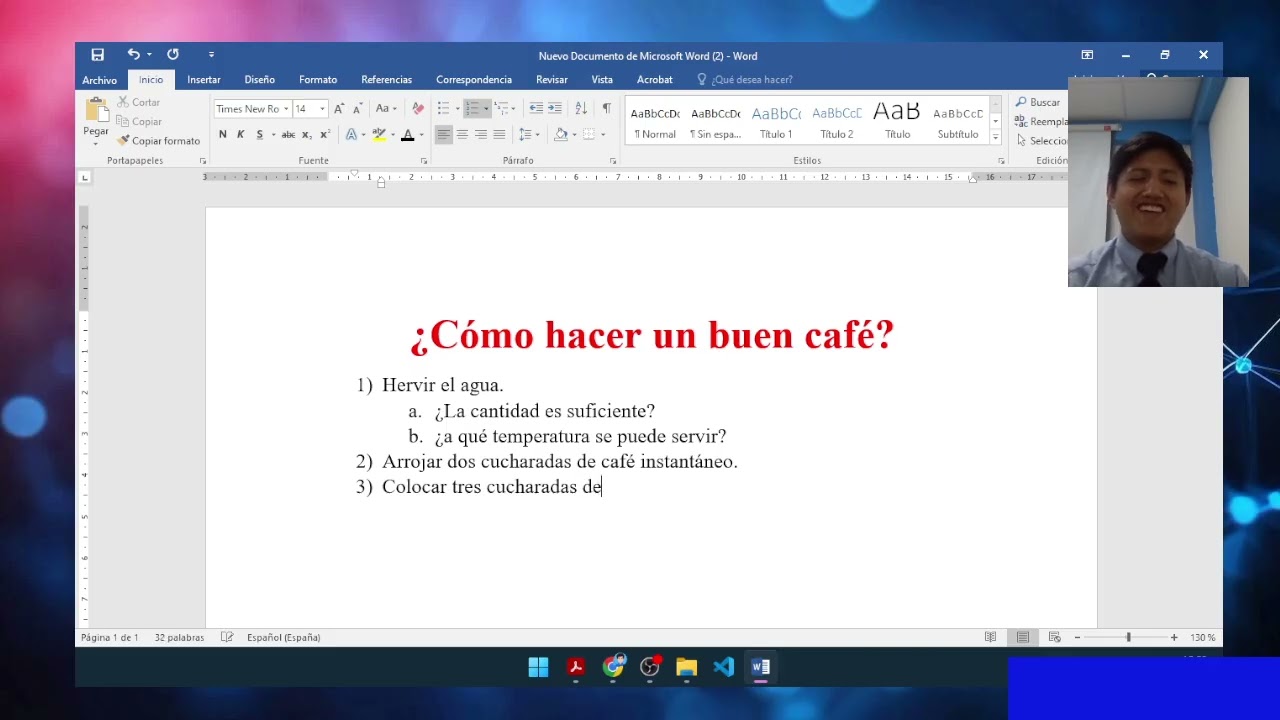 Creando instrucciones para hacer caf&eacute; | IES ISMEM