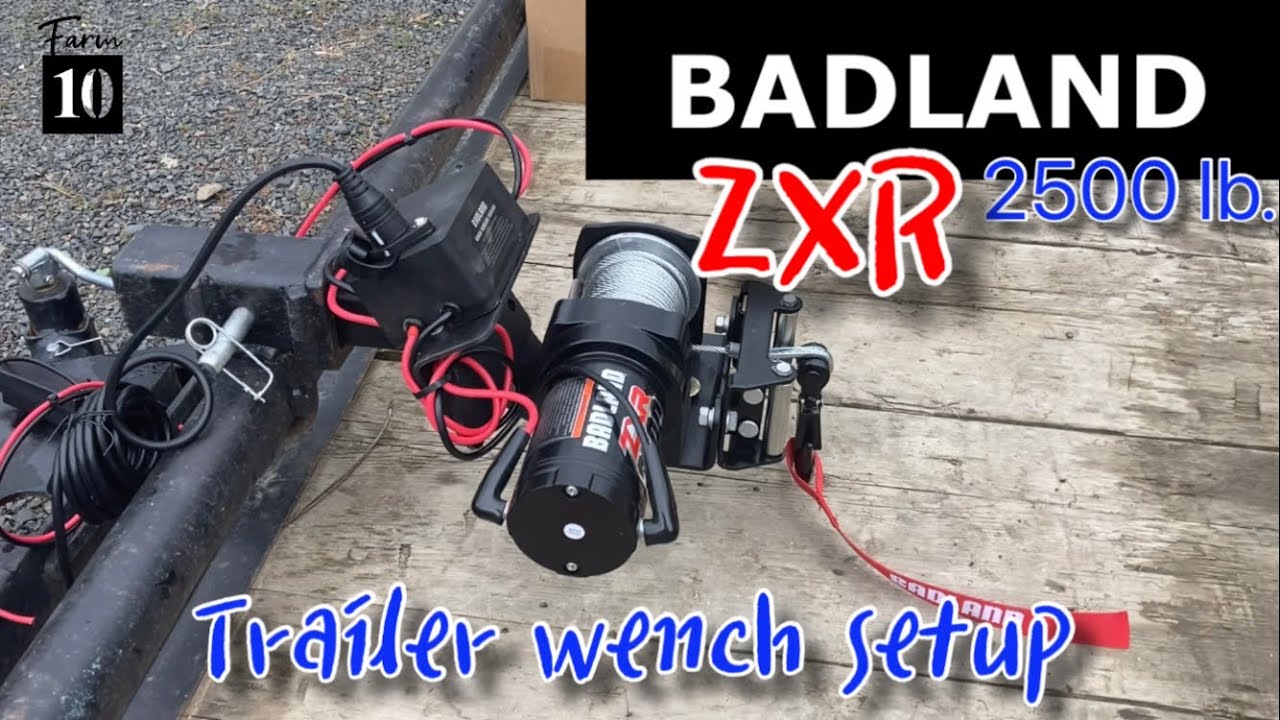 Badland ZXR 2500. Removable trailer wench setup. Keep out of the weather, or use in trailer hitch.
