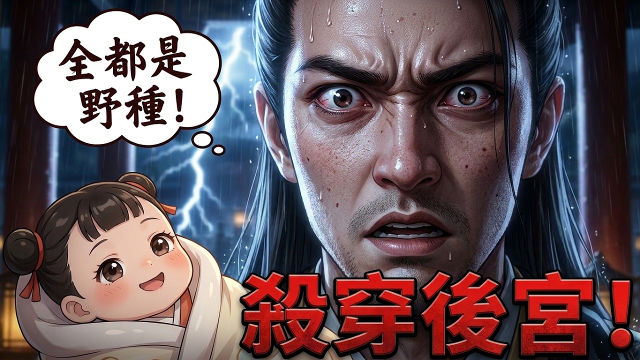 【完整版】✅️剛出生就被父皇讀心？我心裡吐槽一句「全是野種」，皇帝當場提刀殺穿後宮！#短劇