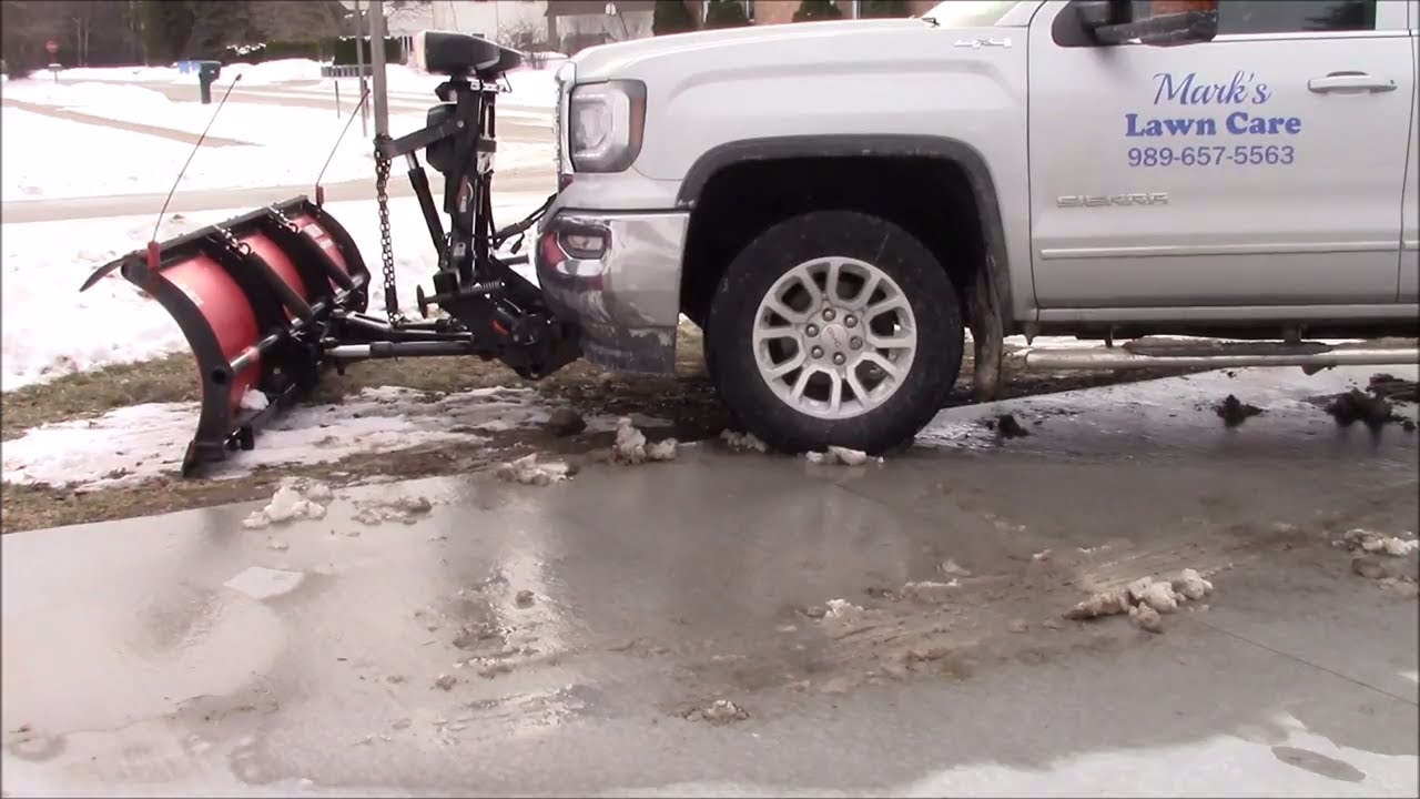 Adjusting my plow and what was done when mounted on truck