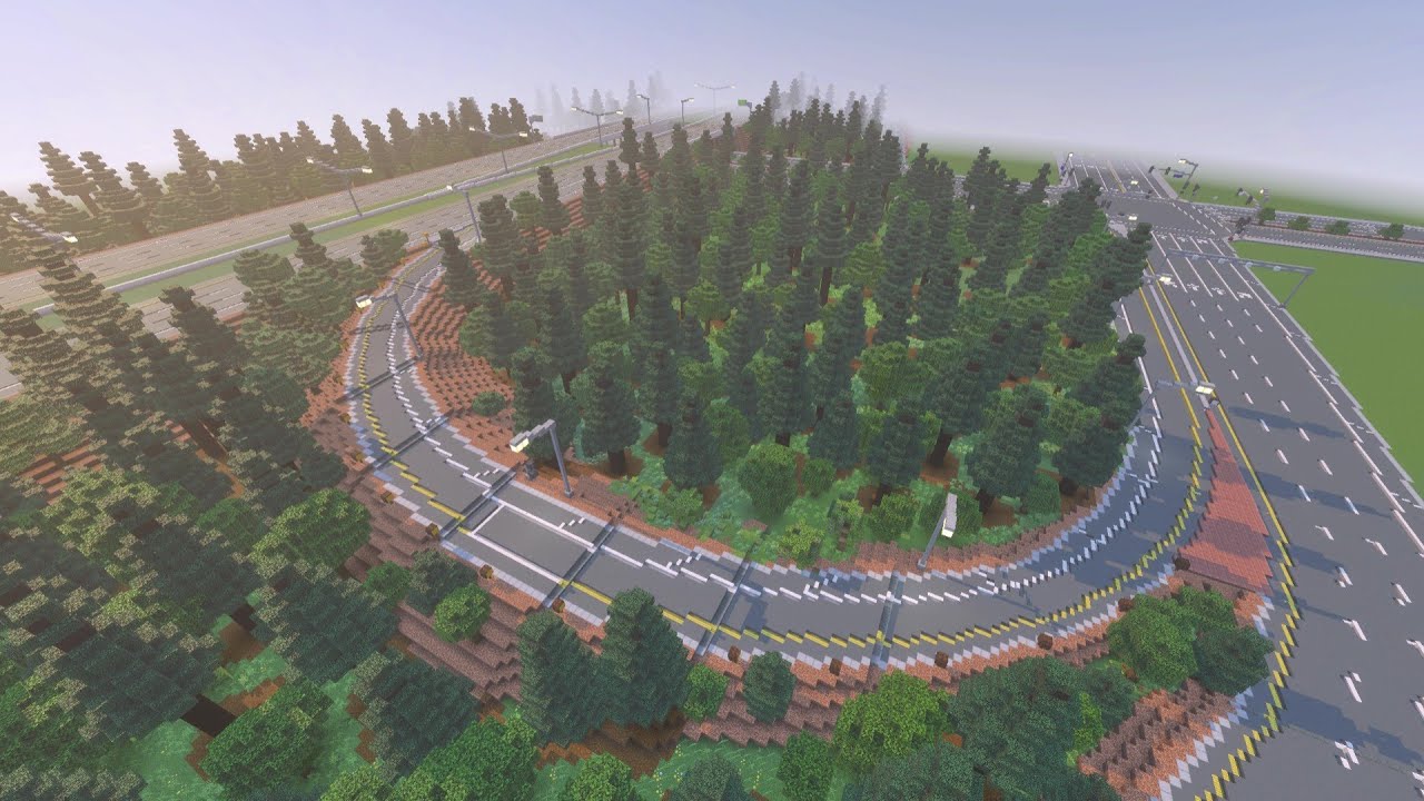 Minecraft: Completing the Interchange - Timelapse | Territory of Delphinia EP 6