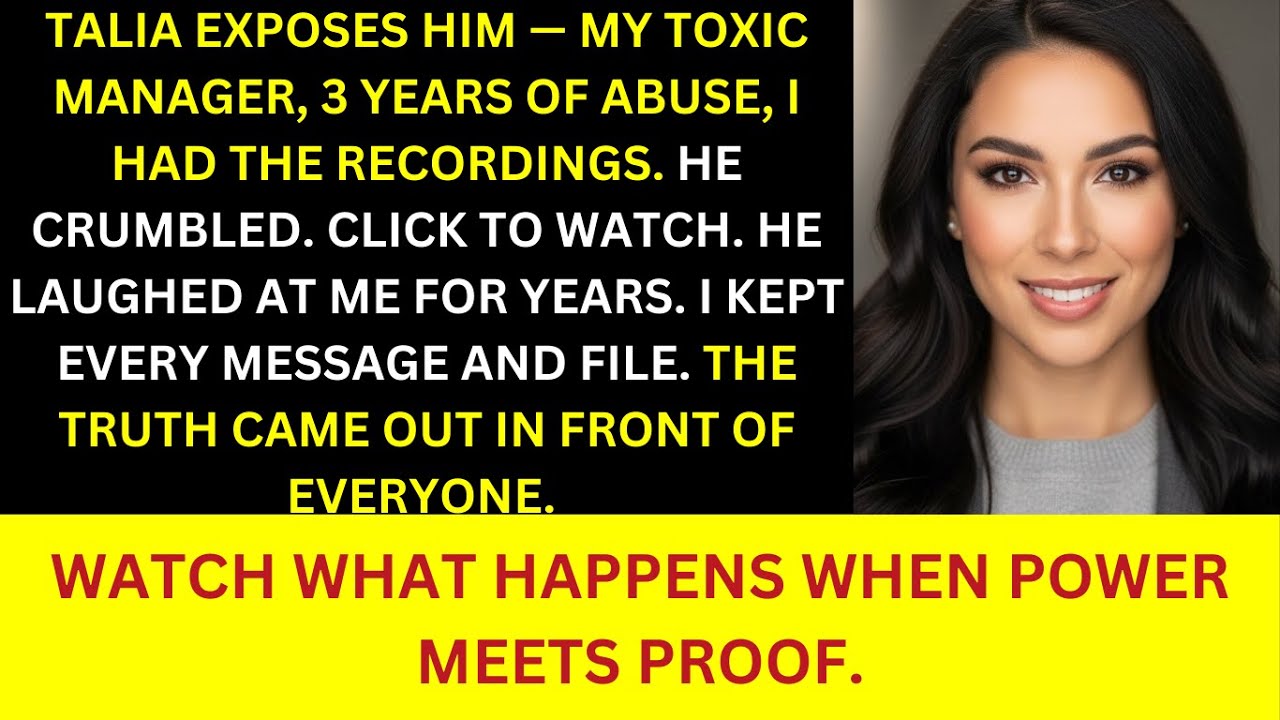 My Toxic Manager Got Exposed After 3 Years of Abuse