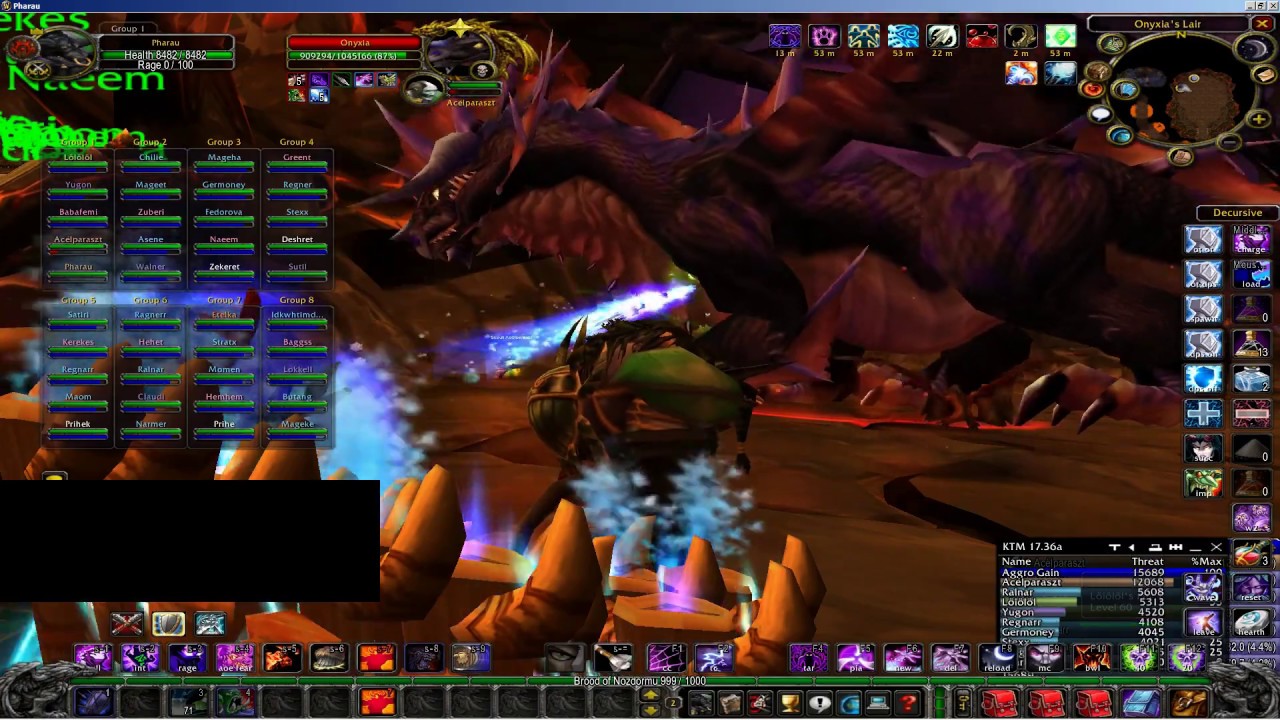 Multiboxing Onyxia 40 WoW Classic 1.12.1 Duo