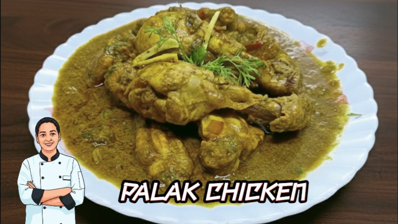 ठंडीमें पालक चिकन बनाएं ठंडी को दूर भगाएं😋 Restaurant style Palak chicken | spinach chicken Recipe