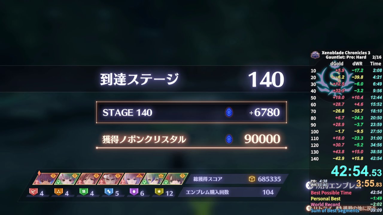 【RTA】ダイセンニンの大魔境 大魔境・上級 (ハード) 42:54 | ゼノブレイド3