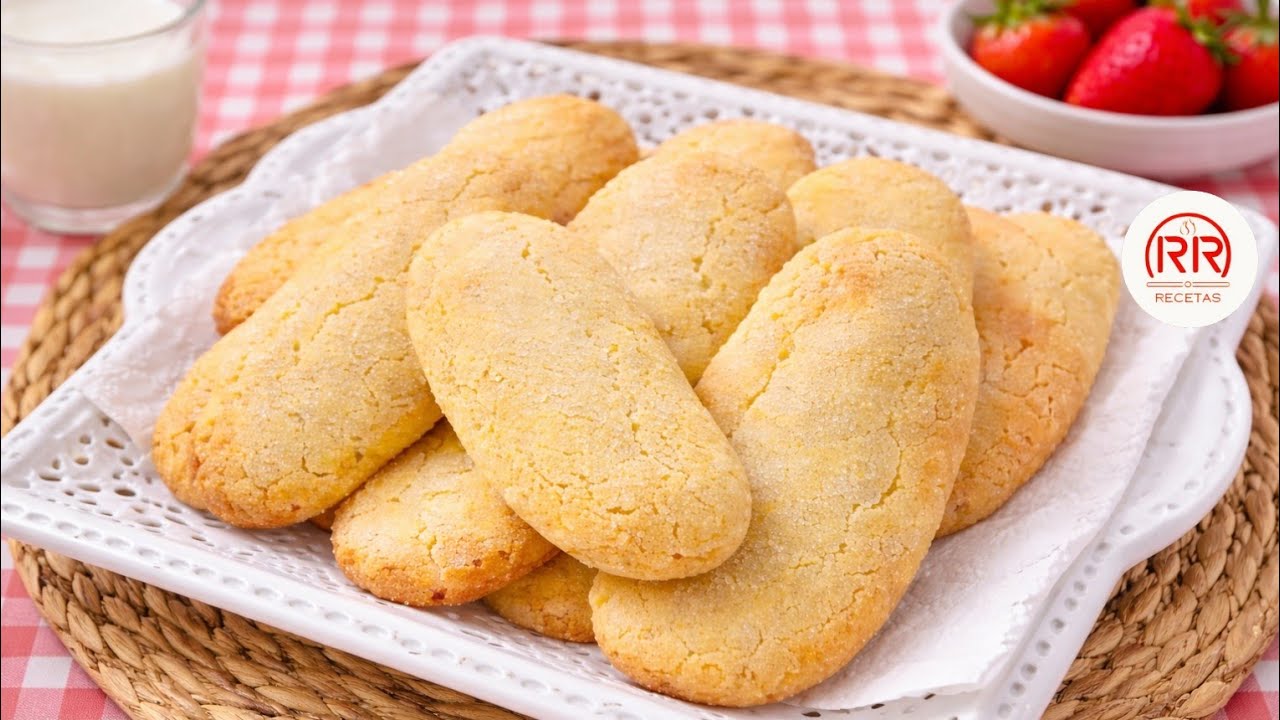 Soletillas  Caseras SIN  separar claras | receta fácil: Savoiardi, Vainillas, plantillas, bizcotelas