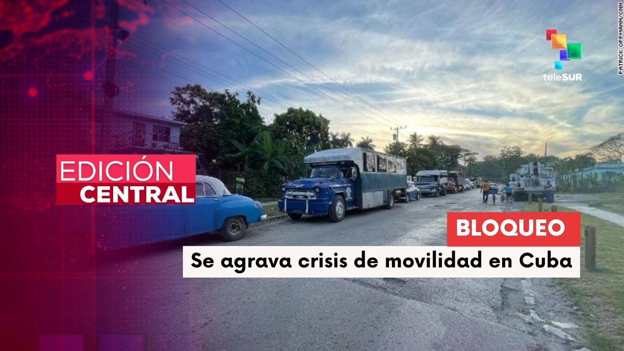 Cuba enfrenta severa crisis de transporte
