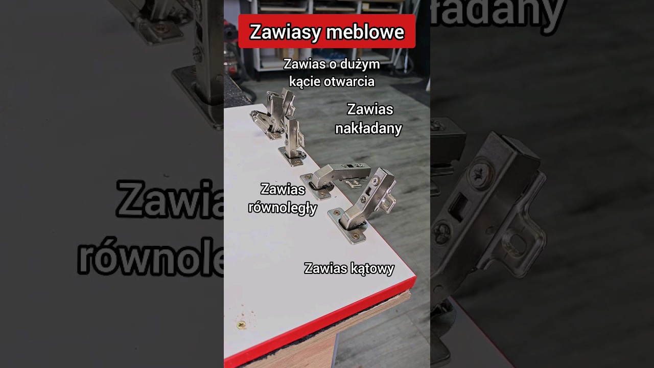 Zawiasy meblowe 🤳