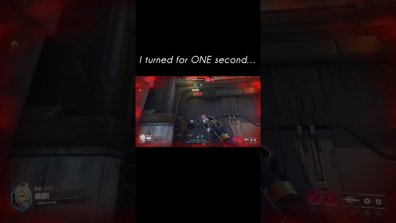 Roadhog pulled him&hellip; THROUGH THE WALL 😭💀 #overwatch2 #overwatch #shorts