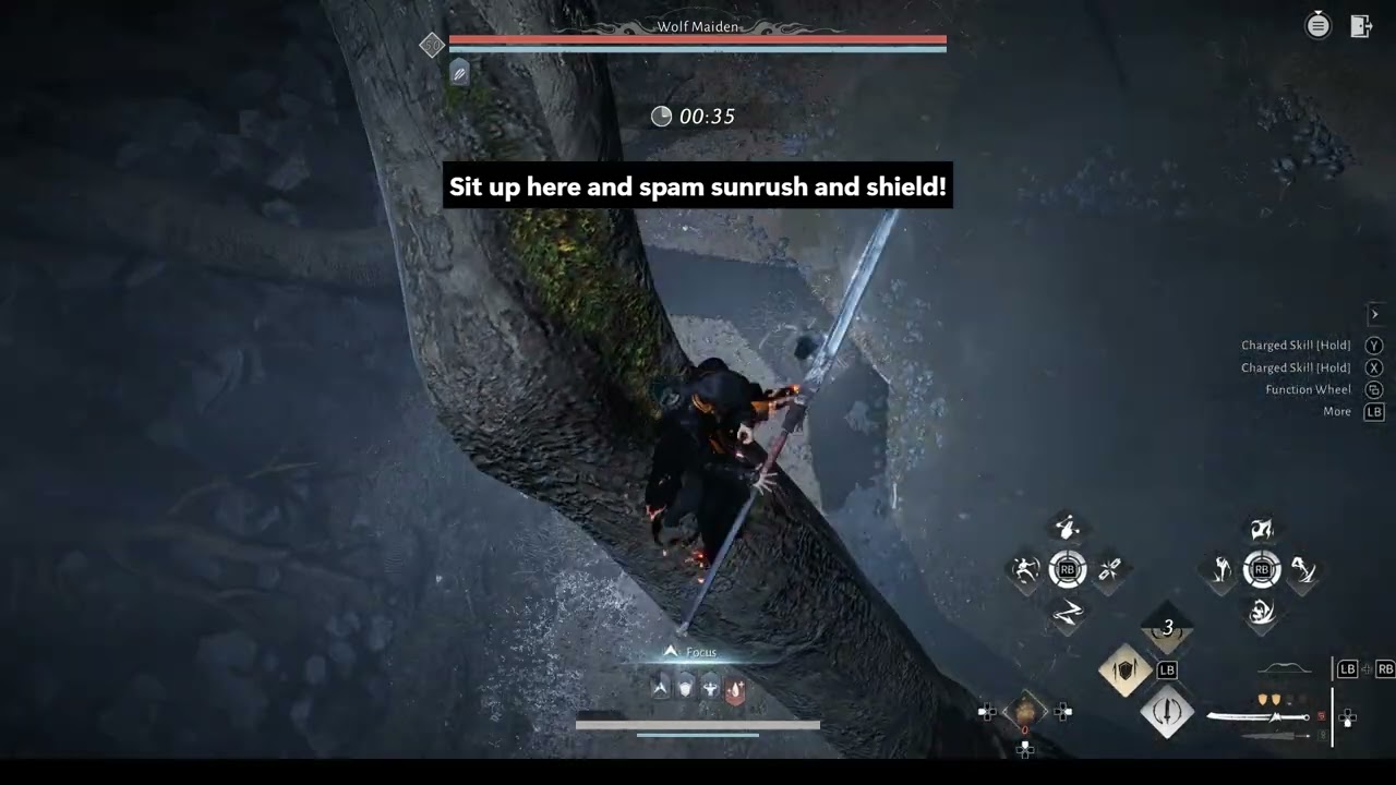WWM (easier) Wolf Maiden Abyss No Damage Cheese