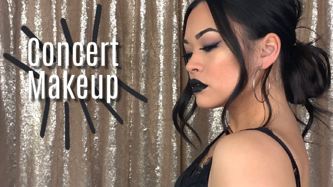 BLACK LIPSTICK MAKEUP LOOK