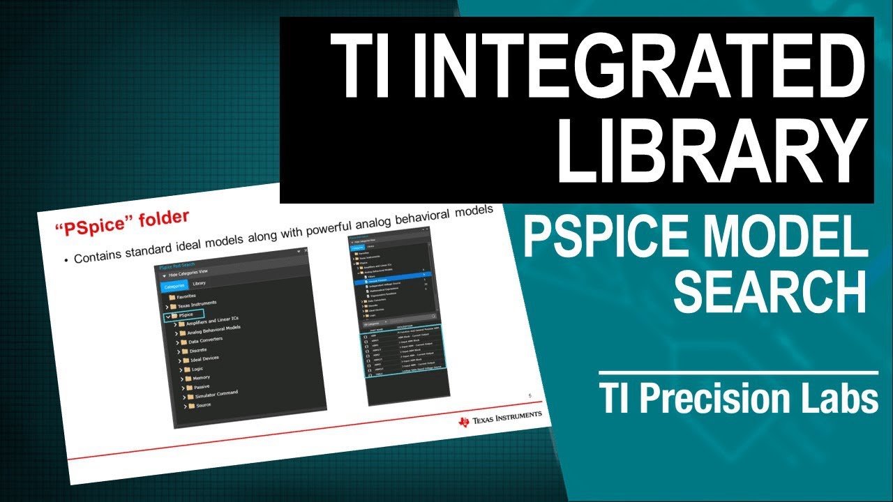PSpice for TI - TI integrated library