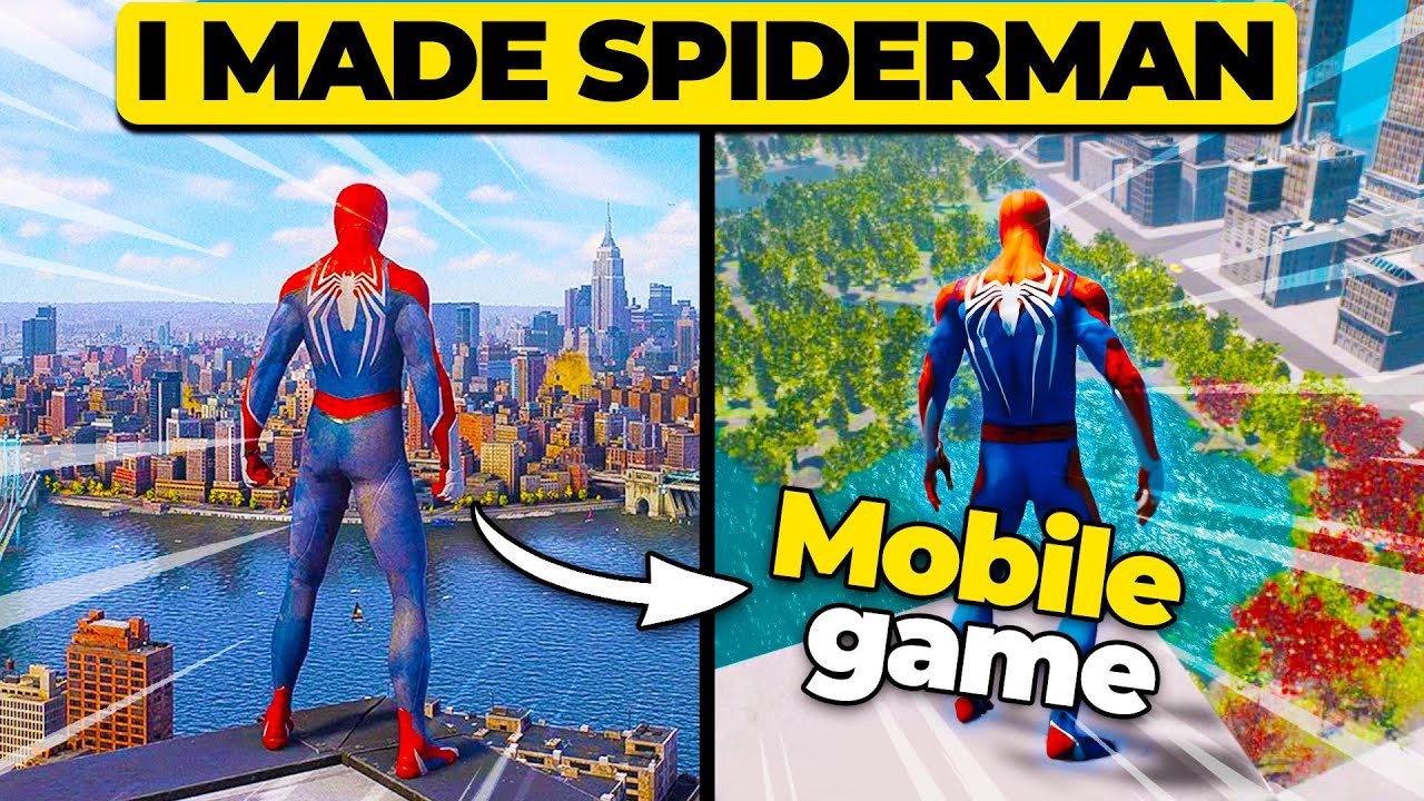 Я сделал игру Spider-Man 2 для мобильных устройств 😱 и The Evolution (объяснение) @GameOnBudget