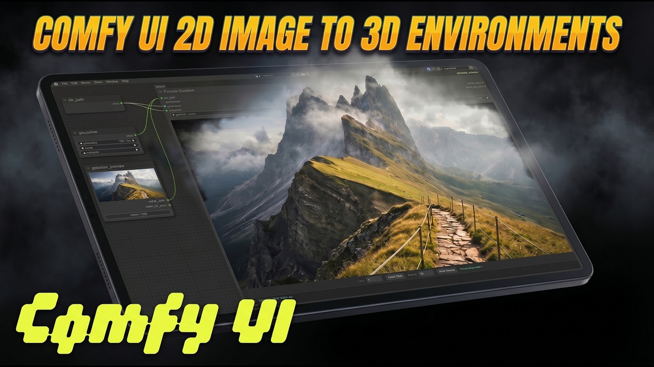 Convert 2D Images into 3D Gaussian Splatting in 10 Seconds with Comfy UI