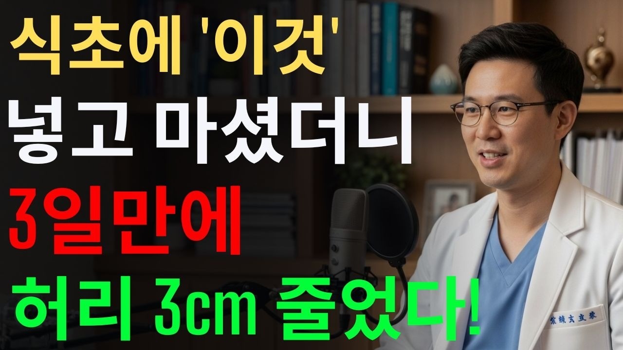 식초에 '이것' 넣어 먹었더니 3일 만에 허리 3cm 줄어든 이유 (내과 전문의 추천)ㅣ시니어건강｜노후지혜｜오디오북 #시니어건강 #혈관청소 #백세박사