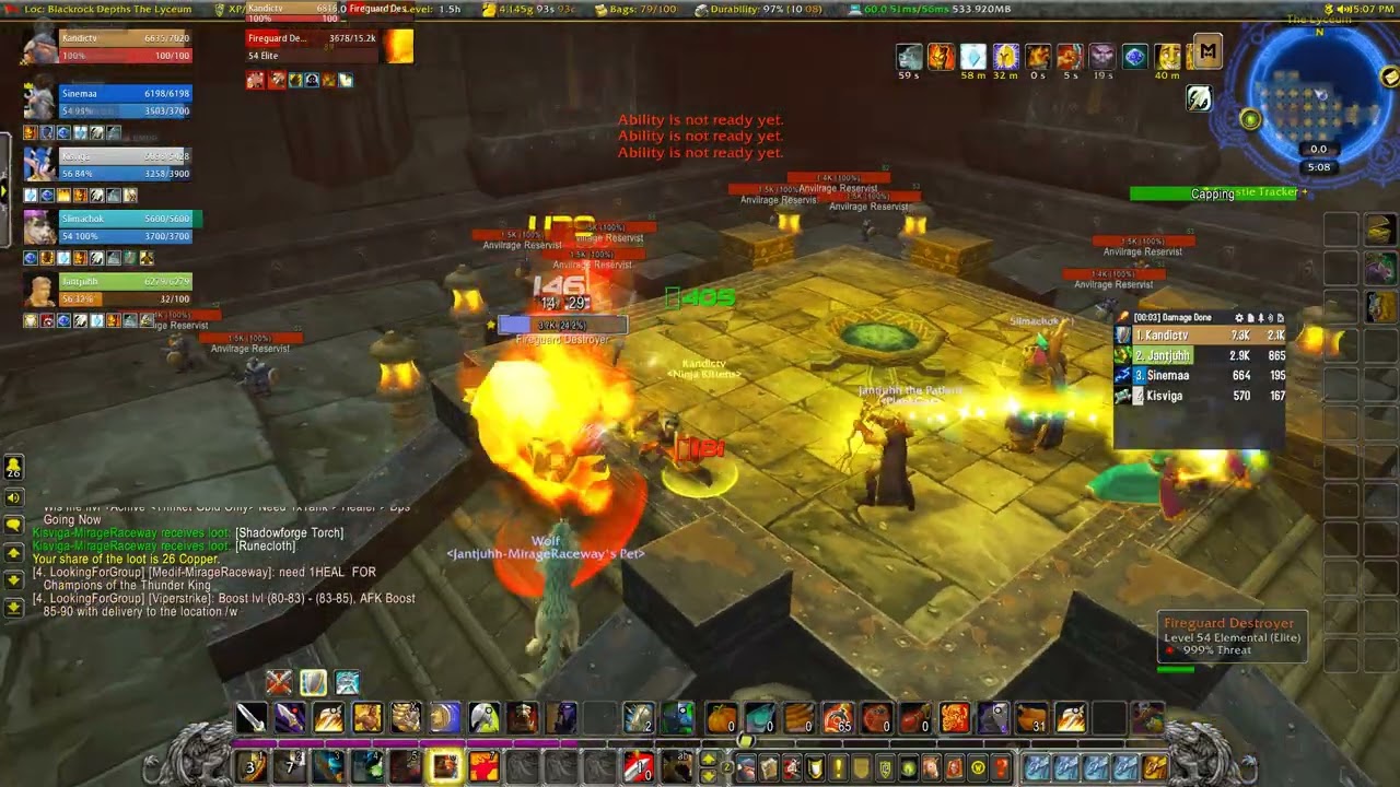 MOP - Level 57 - Tanking Blackrock Depths