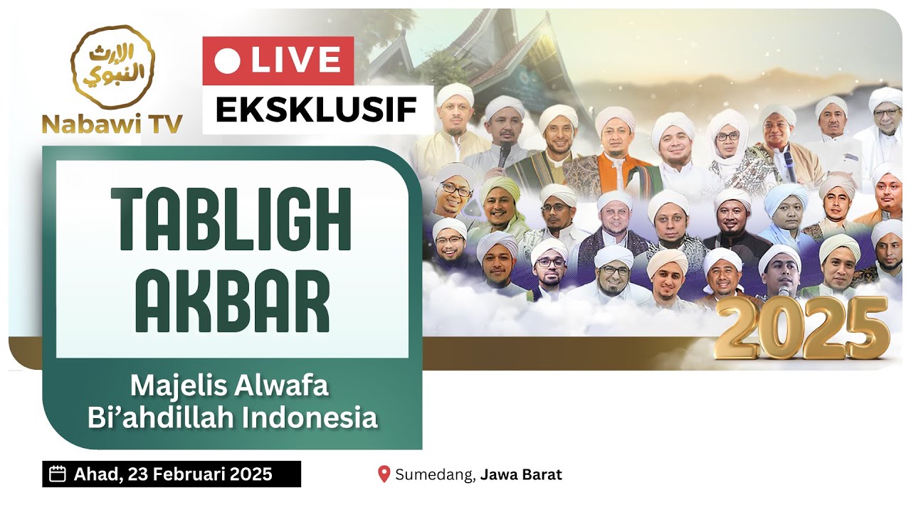 🔴LIVE Tabligh Akbar Majelis Alwafa Bi'adhillah Indonesia di PP Asy Syifaa Sumedang 2025 | Nabawi TV