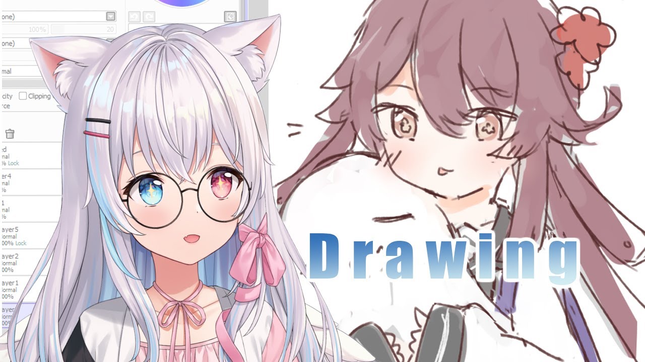 【Drawing】 Sketch Genshin Impact Transparent Postcards