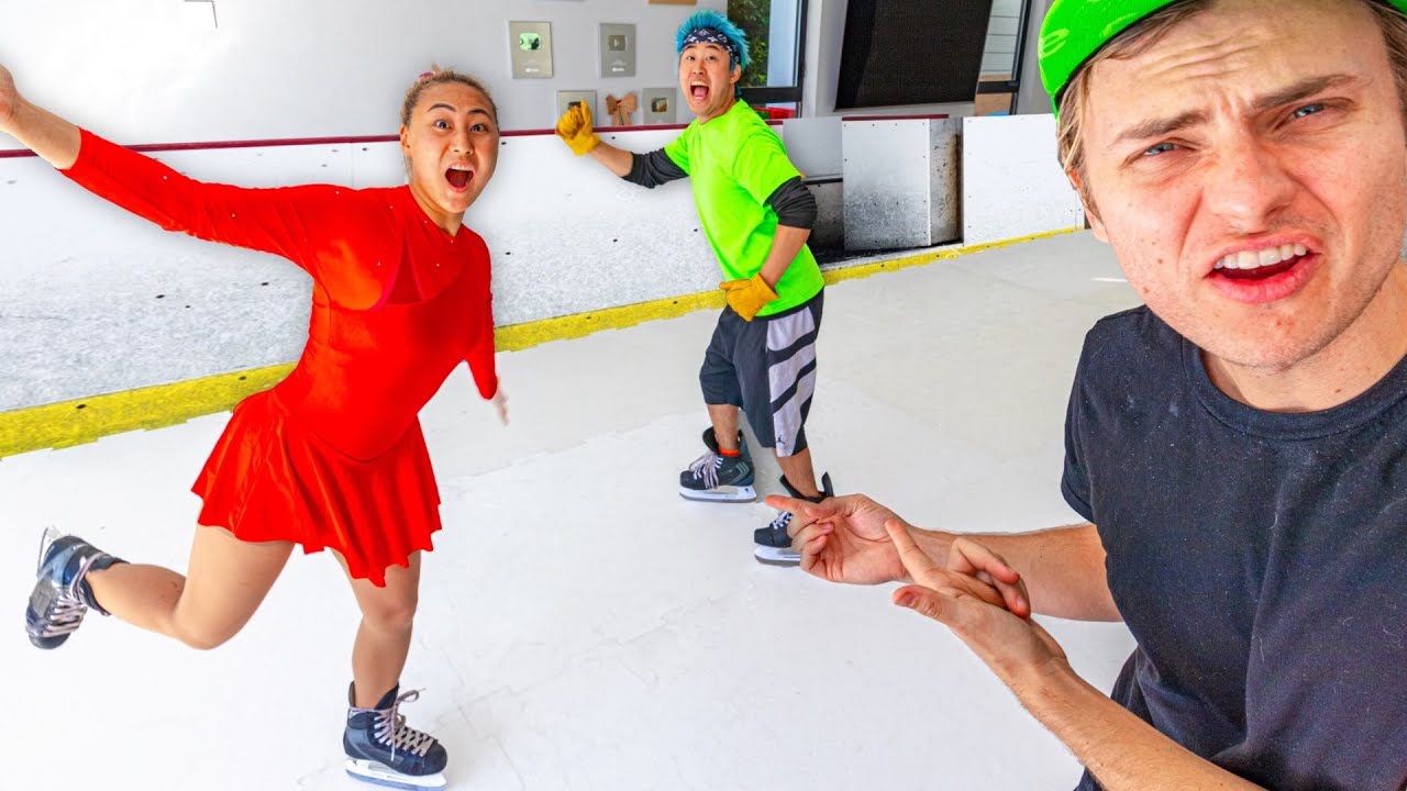 I PUT AN ICE SKATING RINK IN HIS HOUSE!! (He was so mad)