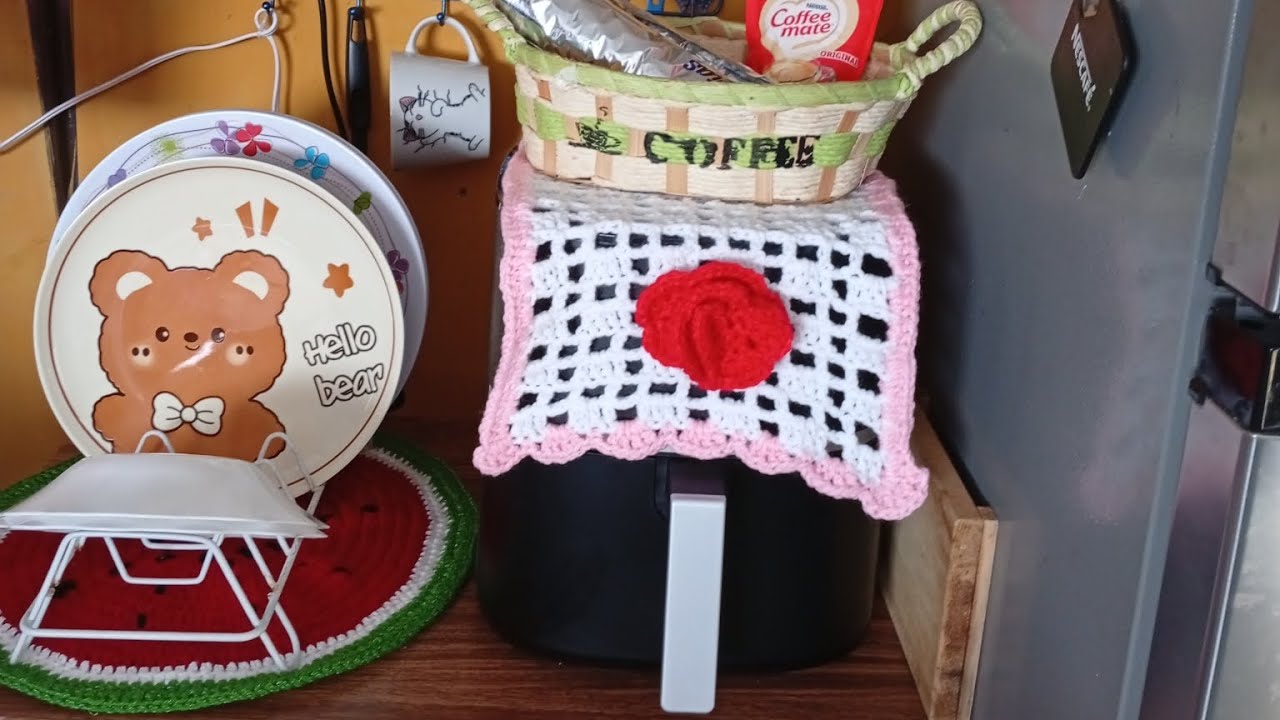 TEJIDO PARA FREIDORA DE AIRE!😃/FACIL Y LINDO 🧶