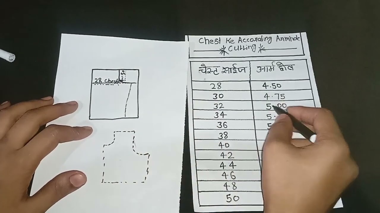  👉Chest  ke  according armhole cutting | easy armhole cutting method in hindi | Tailoring tips 