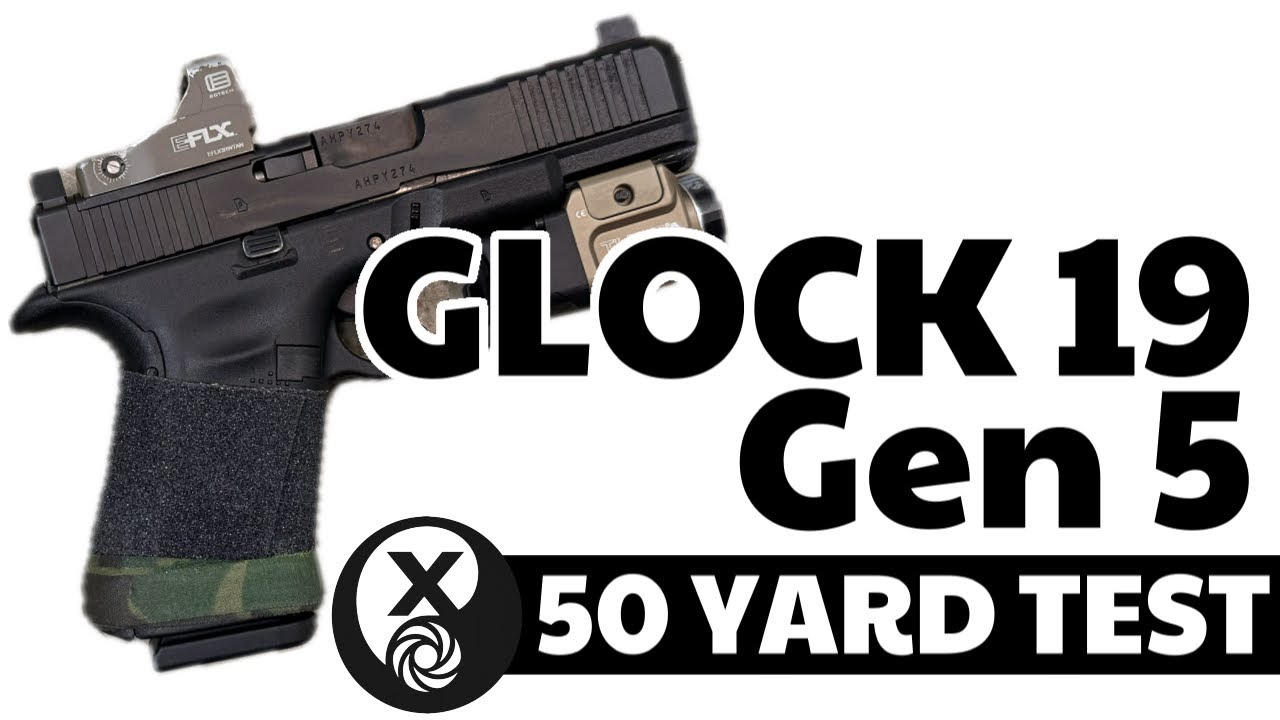 Glock 19 &ndash; Тест на 50 ярдов, Эпизод 5 (стенд + одноручный) | Удивительно точный?