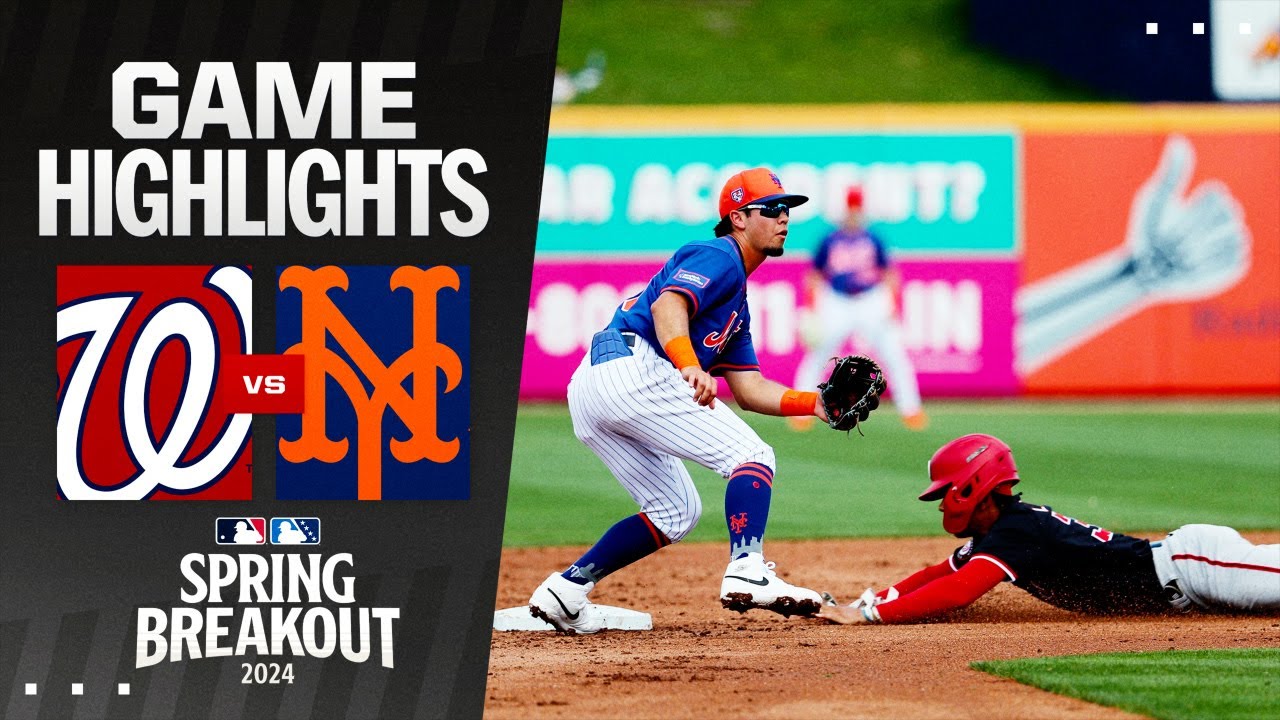 Nationals vs. Mets Spring Breakout Game Highlights (3/15/24) | MLB Highlights