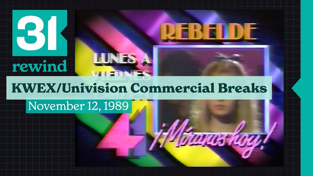 Univision/KWEX Commercial Breaks, 11/12/1989